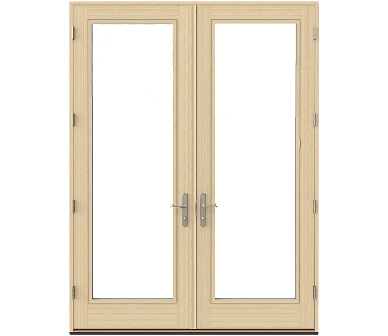 Virginia Beach Pella Lifestyle Series Wood Double Hinged Patio Doors