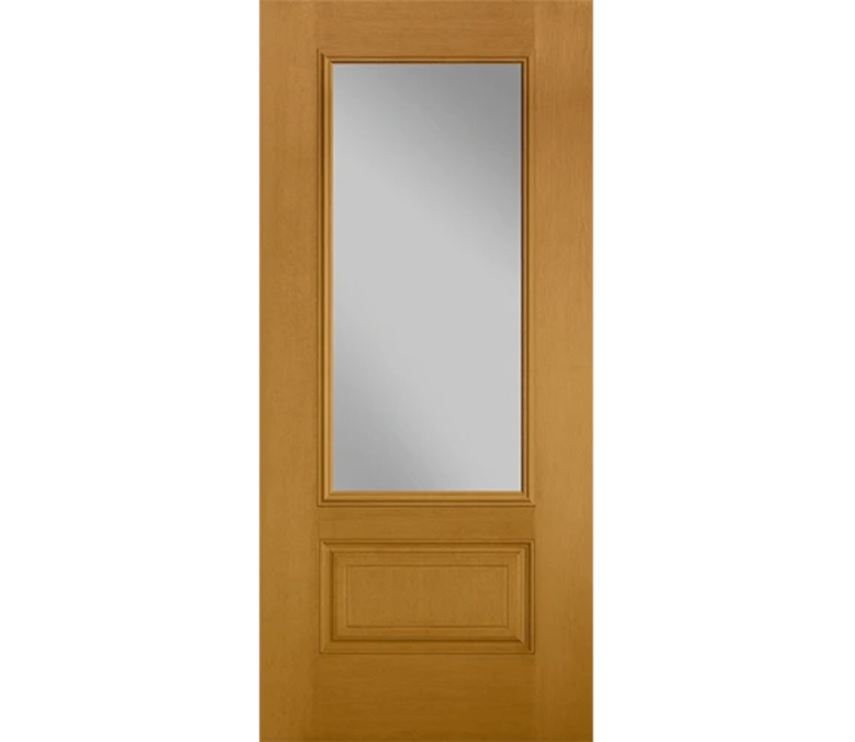 Virginia Beach Three Quaters light Fiberglass Entry Door